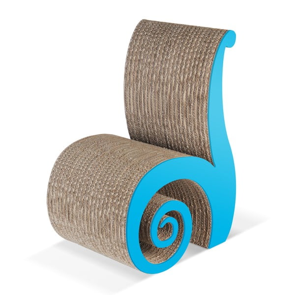 Dětská kartonová židle Chiocciolina Blue