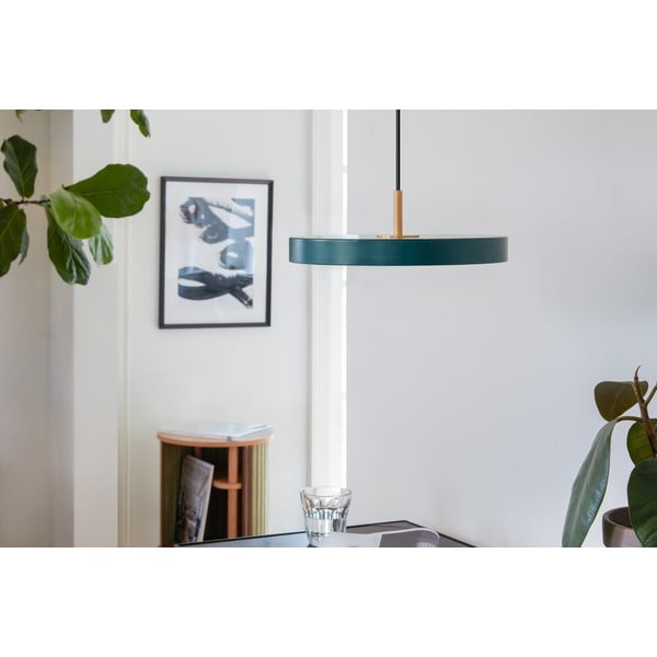 Tumeroheline LED rippvalgusti metallist lambivarjuga ø 31 cm Asteria Mini - UMAGE-image-1