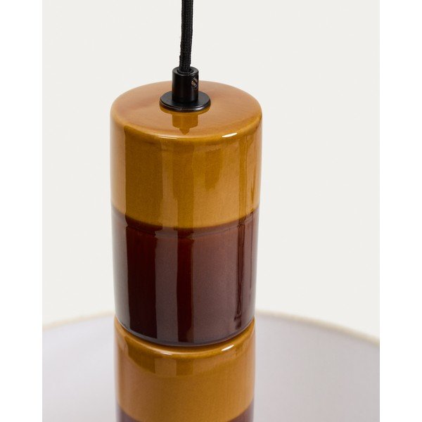 Ripplamp tekstiilist varjuga Mavran - Kave Home-image-3