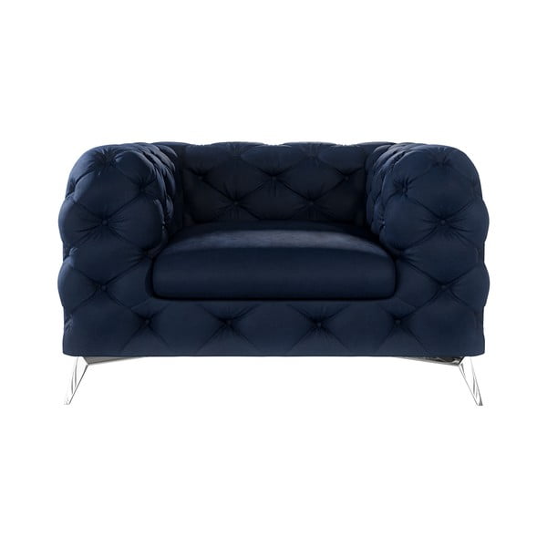 Tumesinine sametist tugitool Chelsea – Ropez-image-1