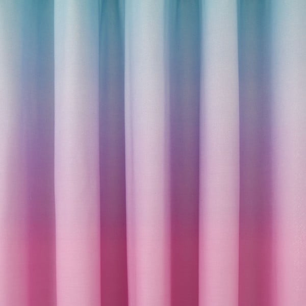 Roosa/lilla laste kardin 2tk 168x183 cm Ombre Rainbow Clouds - Catherine Lansfield-image-2