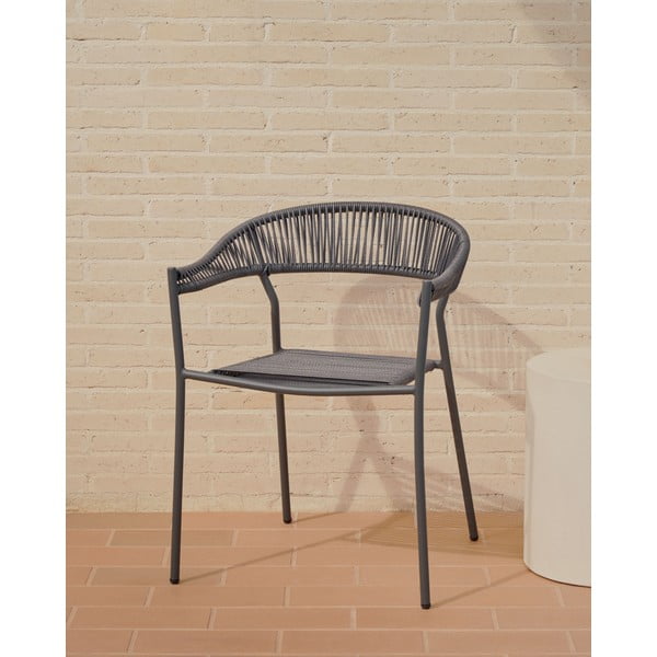 Hallid rotangist söögitoolid 4tk Futadera - Kave Home-image-1