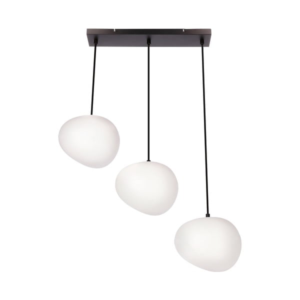 Must-valge rippvalgusti Stones - Candellux Lighting