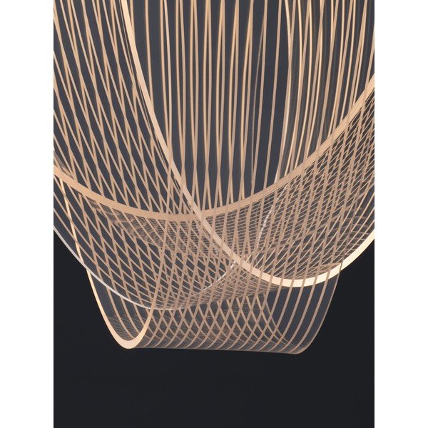 Alumiiniumist hämardatav LED-ripatslamp kuldses värvitoonis akrüülklaasist varjuga, läbimõõduga 52 cm Valentin - Nova Luce-image-3