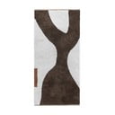 Valge-pruun pestav puuvillane koridorivaip 70x150 cm Figura - Mette Ditmer Denmark