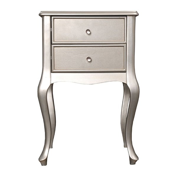 Odkládací stolek Grace Silver, 46x33x70 cm