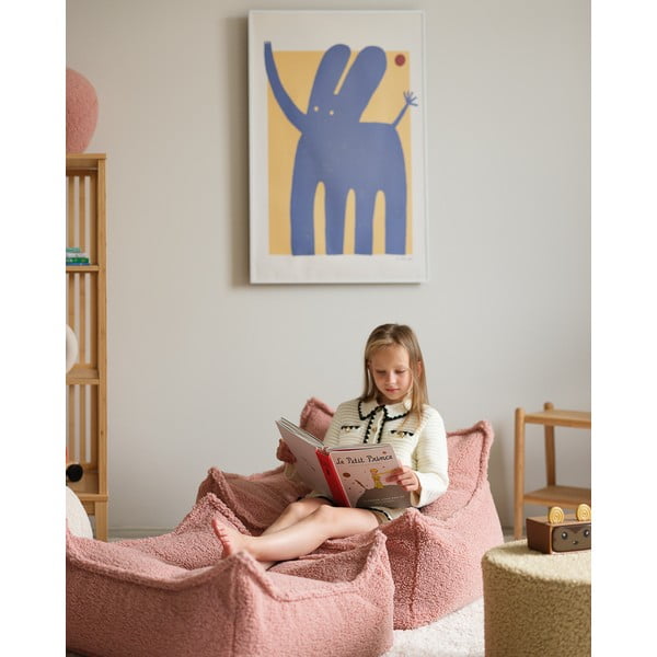 Roosa bukleekangast laste kott-tool Chair - Wigiwama-image-2