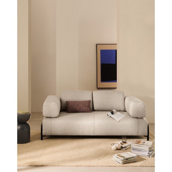 Hallikasbeež mooduldiivan 200 cm Compo - Kave Home-image-1