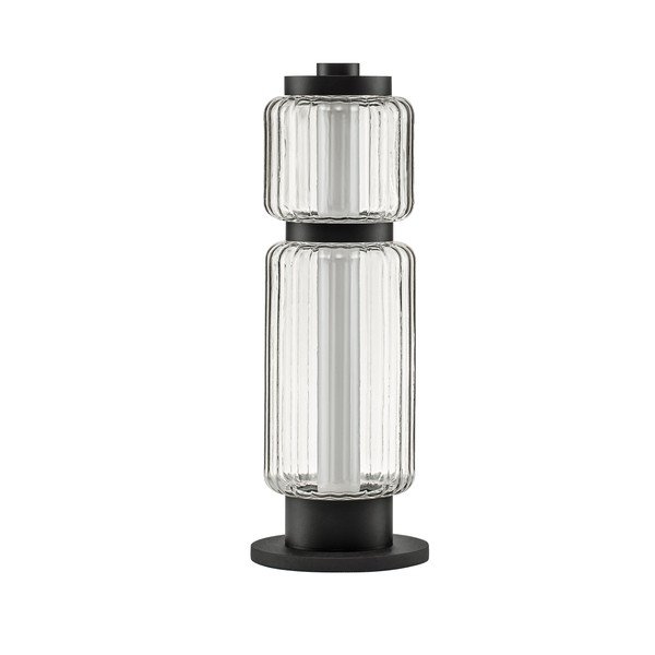 Matt must klaasist LED-laualamp (kõrgus 39 cm) Liesa - Nova Luce