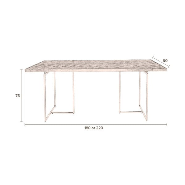 Teraskonstruktsiooniga söögilaud , 220 x 90 cm Class - Dutchbone-image-4