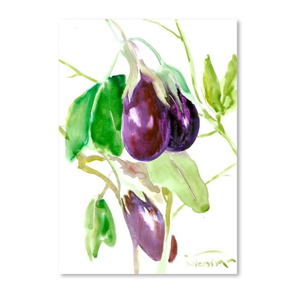 Autorský plakát Eggplants od Surena Nersisyana, 42 x 30 cm