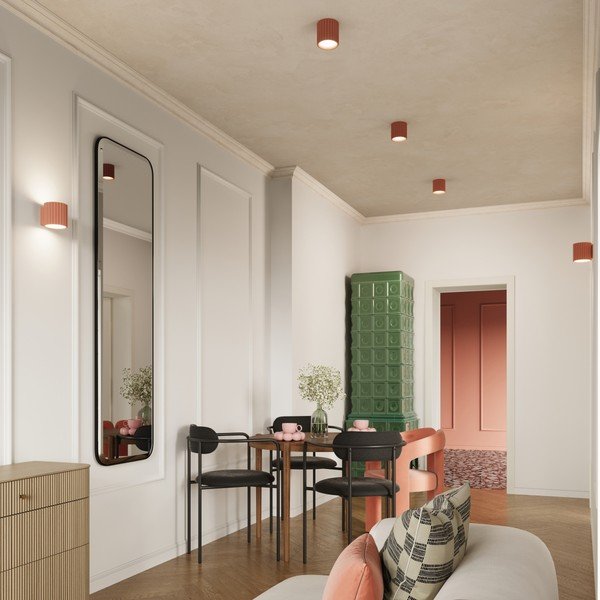 Virsikuvärvi seinavalgusti ø 10 cm Zora - Sollux-image-4