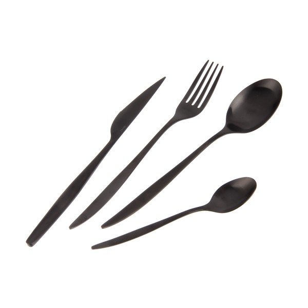 Mustad roostevabast terasest söögiriistad 24 tk - Orion