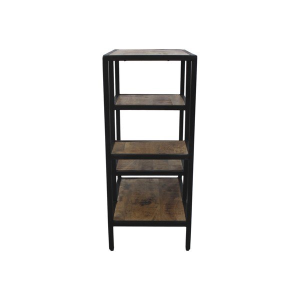 Knihovna z neopracovaného mahagonového dřeva HSM collection Levels, výška 80 cm-image-1