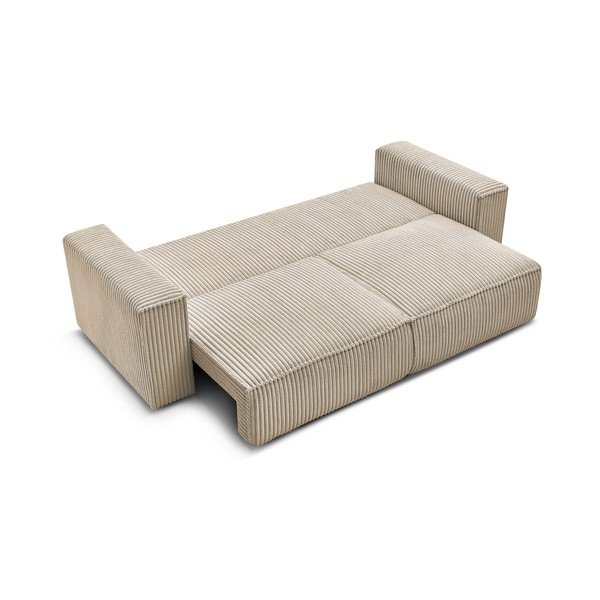 Helepruun velvetist diivanvoodi/panipaigaga 244 cm Chelsea - Bobochic Paris-image-4