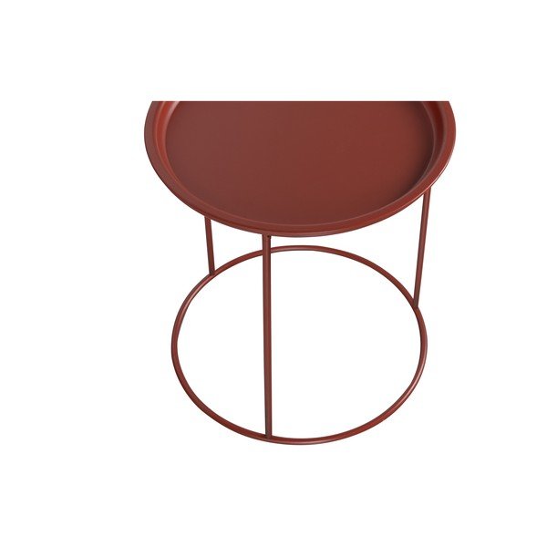 Punane kohvilaud, ø 40 cm Ivar - WOOOD-image-3