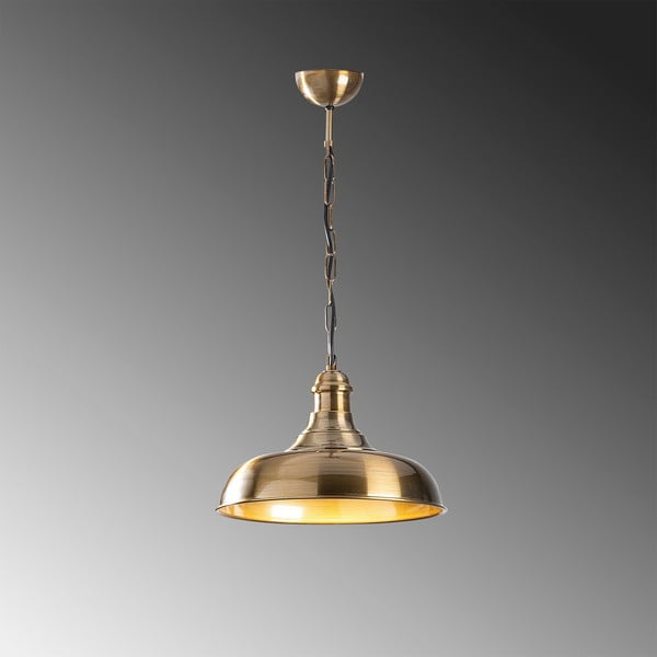 Kuldne rippvalgusti metallist varjuga ø 32 cm Berceste - Opviq lights-image-2