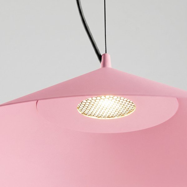 Roosa metallist LED-ripplamp ø 50 cm FINT - Thoro-image-2