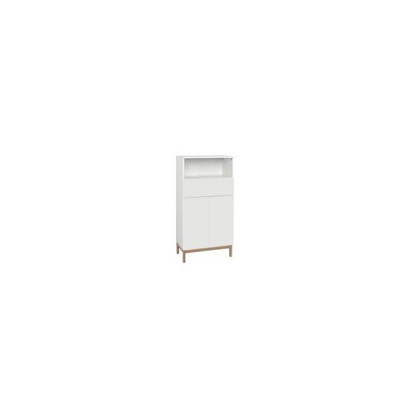 Valge kõrge vannitoakapp 60x121 cm Mirza - Støraa-image-1