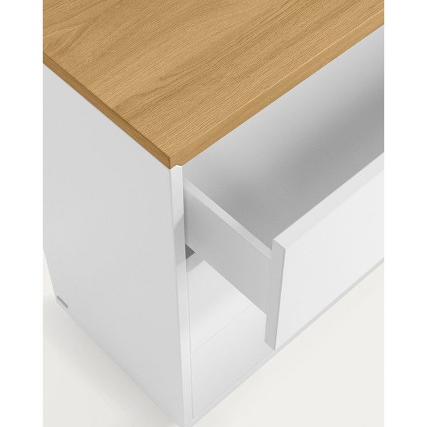 Valge madal kummut 90x75 cm Abilen - Kave Home-image-3