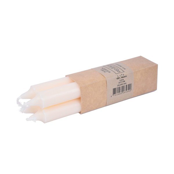 Komplekt 4 beežist pikast küünlast Ego Dekor ED, põlemisaeg 7 h - Eco candles by Ego dekor-image-2