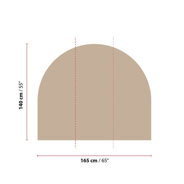 Seinakleebis 165x140 cm Taupe - Ambiance-image-1