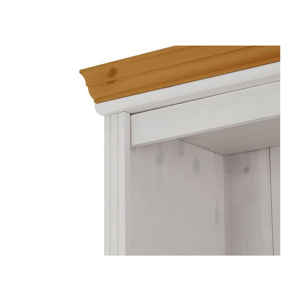 Valge männipuidust vitriin 74x223 cm Anita - Støraa-image-1