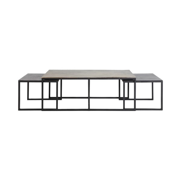 Metallist diivanilauad, 3 tk komplektis 50x120 cm Kumalu - Light & Living