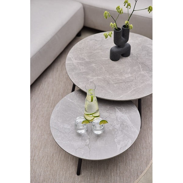 Ümmargune keraamiline diivanilaud ø 60 cm Monaco - Hartman