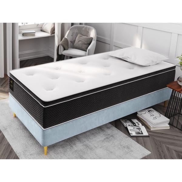 Helesinine sametist üheinimesevoodi , 90 x 200 cm Lia - Cosmopolitan Design-image-1