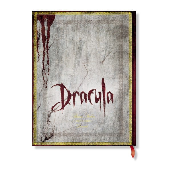 Zápisník s tvrdou vazbou Paperblanks Dracula, 18 x 23 cm