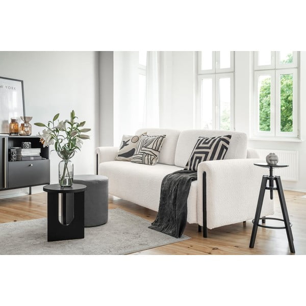 Kreem muudetav/koos panipaigaga bouclé‑tekstiilist diivan, 244 cm Arcadova – ELTAP-image-3