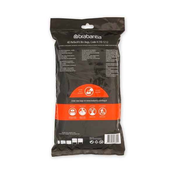 Prügikotid, 40 tk komplektis, 12l PerfectFit X - Brabantia-image-4