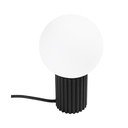 Must lauavalgusti klaasist varjuga (kõrgus 19 cm) Orbital - Sollux