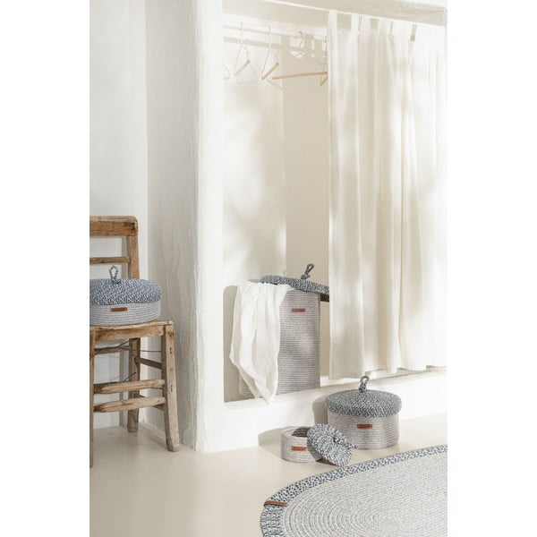 Kaanega riidest dekoratiivne hoiukarp - Mioli Decor-image-1