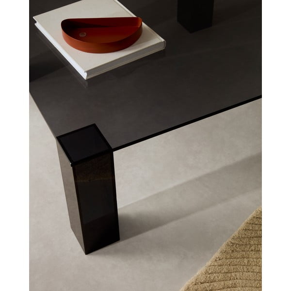 Tumehall klaasist diivanilaud 85x85 cm Adularia - Kave Home-image-2