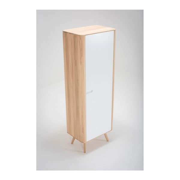 Tammepuidust riidekapp 60x170 cm Ena - Gazzda-image-4