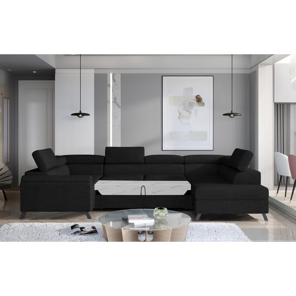 Must lahtikäiv/sahtliga nurgadiivan (parem nurk/U-kujuline) Escada – ELTAP-image-1