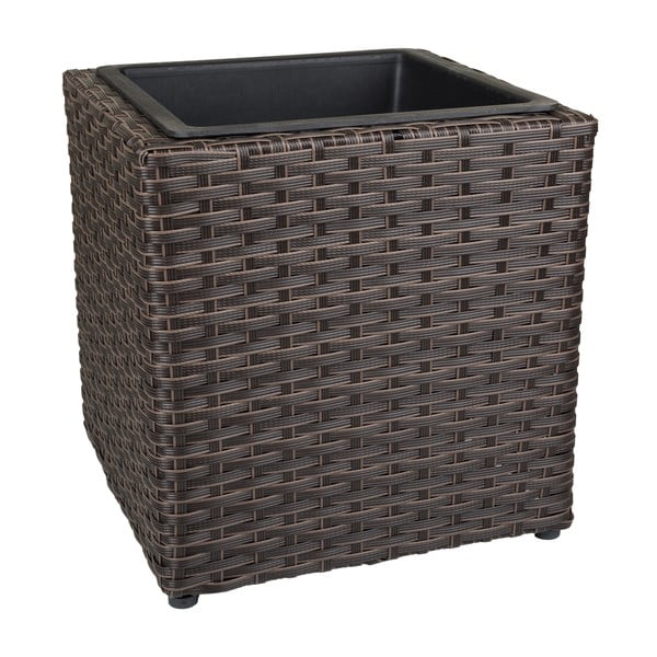 Květináč z umělého ratanu Matilda, 28 x 28 cm