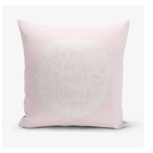 Puuvillasegust padjapüür Home Sweet Home, 45 x 45 cm - Minimalist Cushion Covers