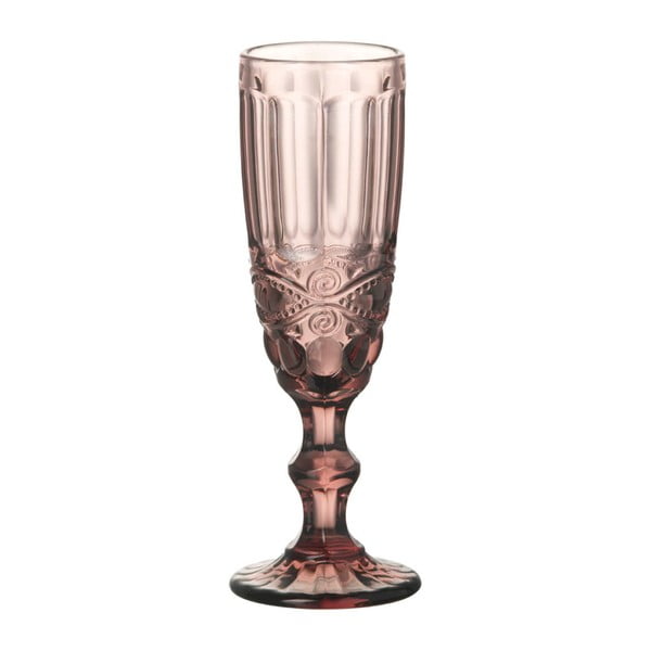 Růžová sklenice na šampaňské Parlane Liberti