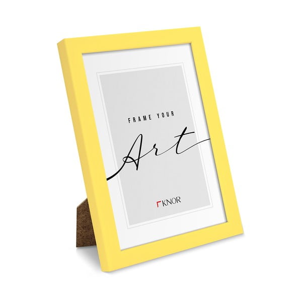 Kollane pildiraam 12x17 cm – knor