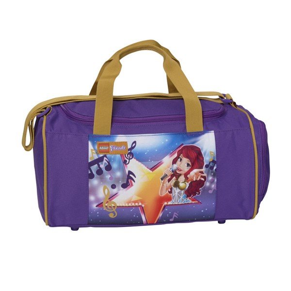 Fialová sportovní taška LEGO® Friends Popstar