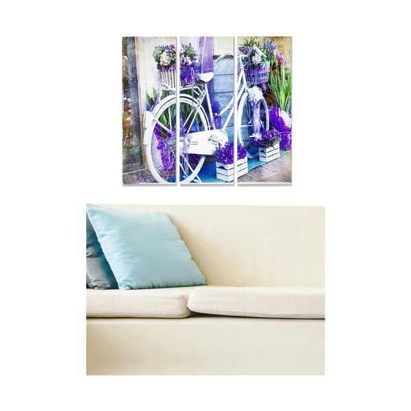 Maalid 3 tk komplektis 20x50 cm Lavender - Wallity-image-1