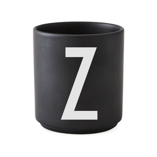 Must portselanist kruus tähestik Z, 250 ml A-Z - Design Letters