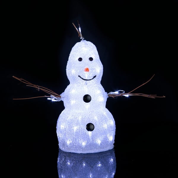 Svítící dekorace Snowman, výška 38 cm