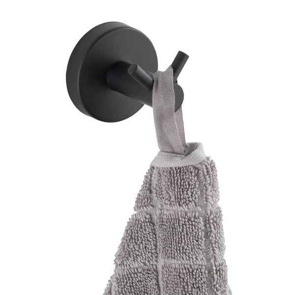 Kahekordne mattmust roostevabast terasest seinakonks Bosio - Wenko-image-3