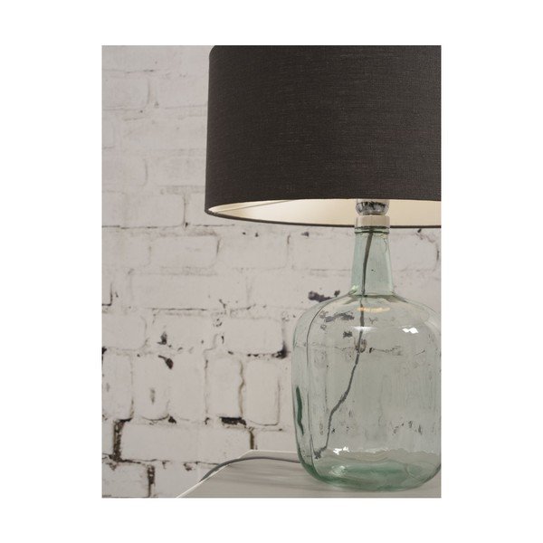 Stolní lampa s tmavě modrým stínidlem a konstrukcí z recyklovaného skla Good&Mojo Murano, ⌀ 30 cm-image-2