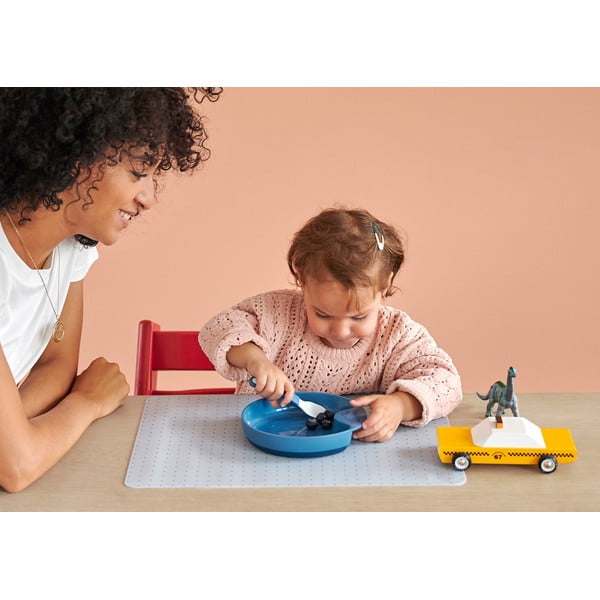  Valged-heleroosad plastikust laste söögiriistad 2 tk Flowers & butterflies - Mepal-image-3