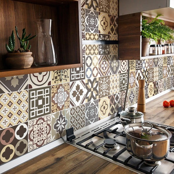 24 Kenjito seinakleebise komplekt, 15 x 15 cm - Ambiance-image-3